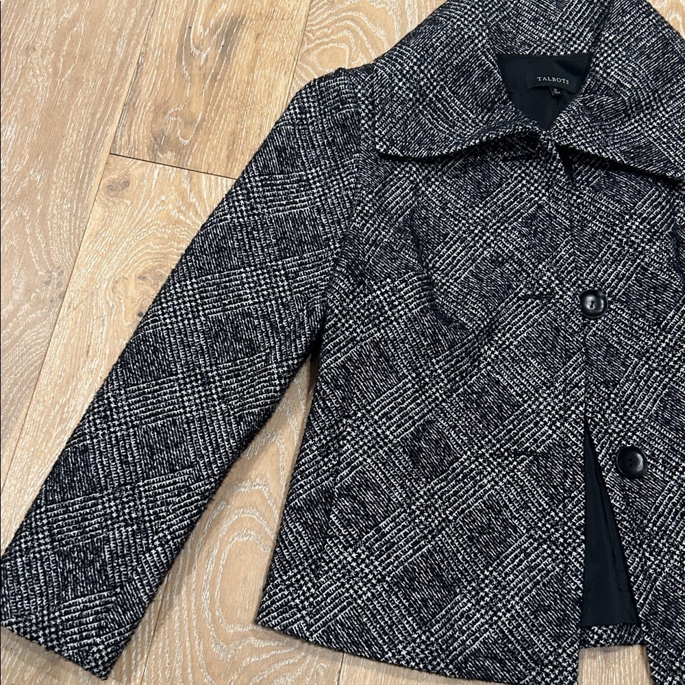 Talbots Houndstooth Shimmer Jacket - Picture 2 of 9